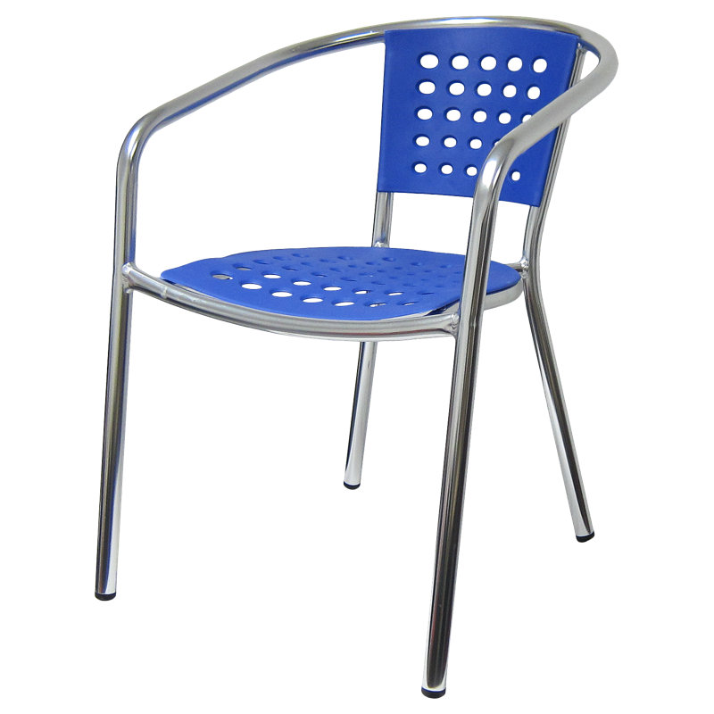 Chaise de patio Brado, Bleu