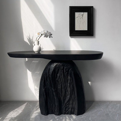 Console en bois massif de style français
