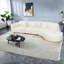 Canapé modulaire incurvé moderne Boneless, mousse beige, style contemporain pour la maison