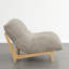 Fauteuil lounge surdimensionné et doux de 43,3 po de largeur - Fausse fourrure grise-1753174698-1753174697