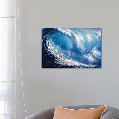 Wave by Bozhena Fuchs - Wrapped Canvas Print