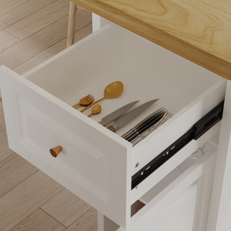 Armoire de bar 82,7 po avec tablettes ouvertes et tiroir