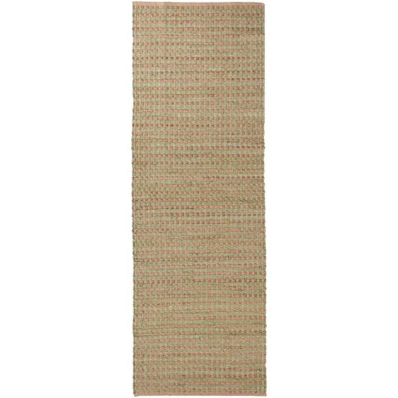 Jazz Handmade Jute and Cotton Area Rug, Runner 2'6" x 7'6"