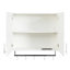 Armoire murale de salle de bain avec tablette réglable, barre à serviettes, 5 crochets, armoire de rangement au-dessus de la toilette pour la salle de bain, cuisine