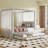 Upholstered Canopy Platform Bed with Trundle and Storage Drawers, a Stylish and Functional Choice for Your Bedroom-712377405-712377407