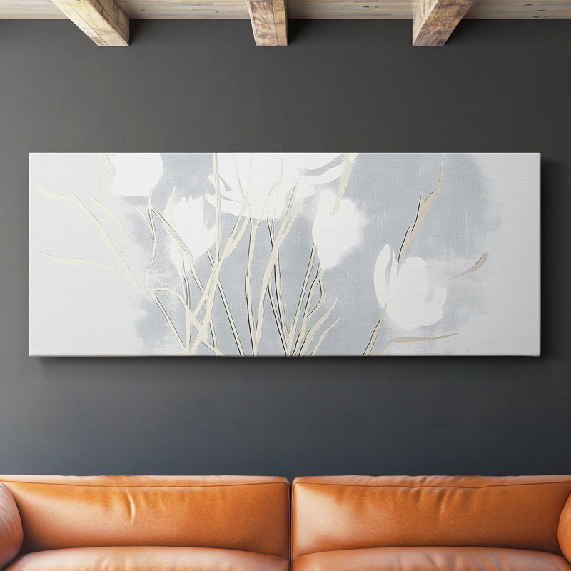 Toile tendue avec châssis abstrait # 9 XCII-Abstract, H 12 po x l 30 po