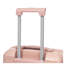 Bagage de cabine rigide en ABS 20 pouces avec roulettes - rose