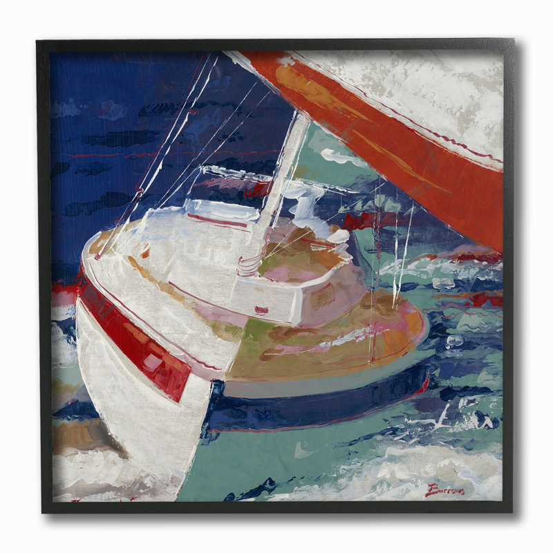 « voilier rocking the ocean close up », reproduction d’impression sur toile, H 12 po x l 12 po x P 0,5 po