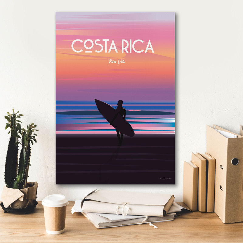 «Costa Rica» par l'Arctique, art mural sur toile, H 26 po x l 18 po x P 0,75 po