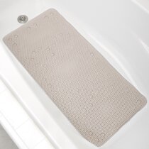 OTHWAY Extra Large Shower Mat 47x32, TPE Shower Mat Non Slip, Shower Stall  Mat with Drain