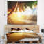 Tapisserie «Seashore Beautiful Beach sous Palms»-28506503