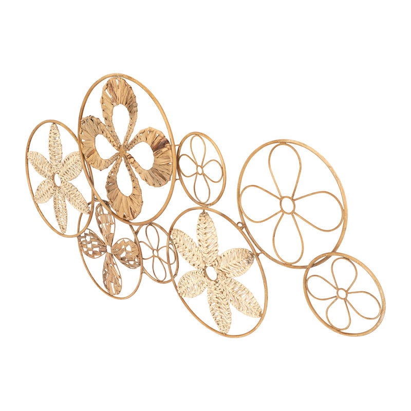 Estrella Rattan Abstract Circle Wall Décor