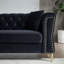Canapé en velours avec têtes de clou et coussins 60,2 po Cohron-111702992