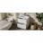 White 30" Bathroom Vanity With Fluted Design, Extension Drawers, And Glossy Ceramic Counter In Tint, Sink, Dual Split Drawer System-1422153239
