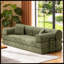 Canapé-lit convertible, canapé-lit pliant en tissu mélangé bicolore avec structure de forme fixe, canapé-lit de salon pour chambre à coucher (vert mousse)-637998560
