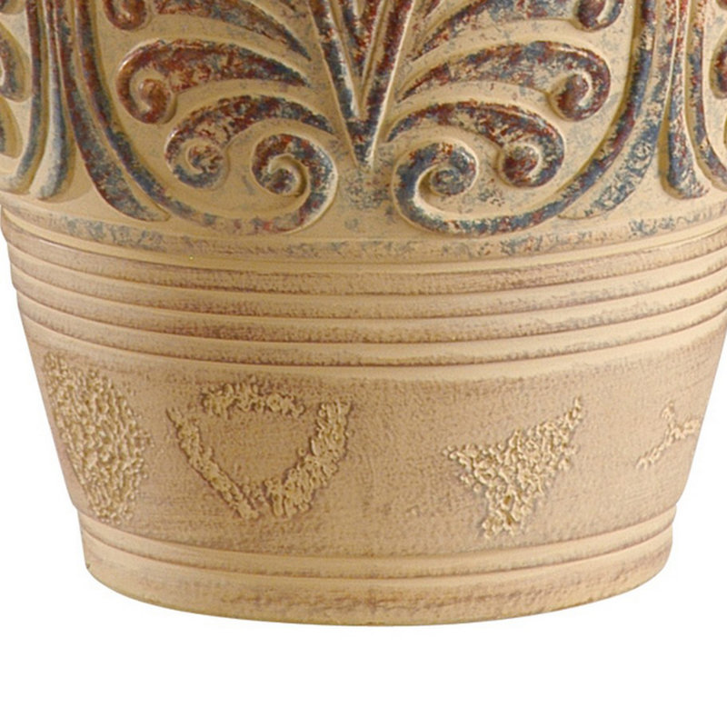 Kemba Ceramic Lamp, Beige