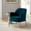 Chaise contemporaine Cleo de 26 po de largeur avec accoudoirs encastrés-1045565054