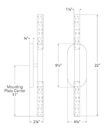 Rousseau 2 - Light LED Bath Bar