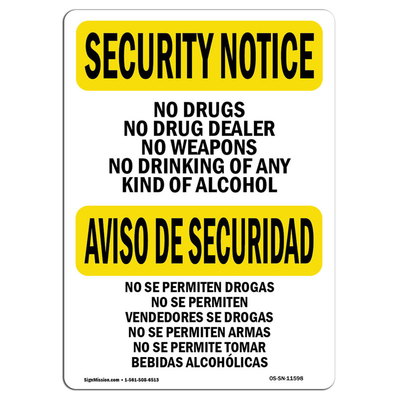 Panneau de sécurité, H 18 po x l 12 po x P 0,1 po