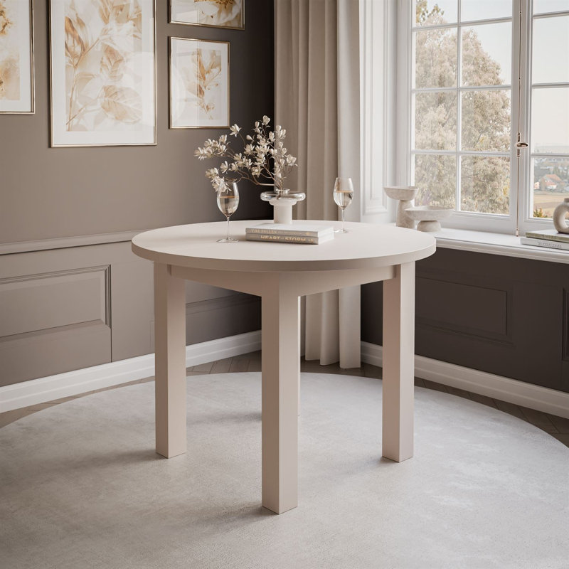 140 cm Extendable Dining Table, 100 cm + 40  Extendable