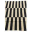 Tapis noir et blanc Ousley