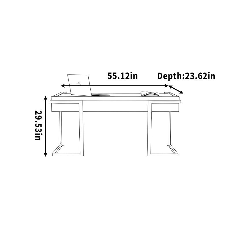 Doan, 29.53" H x 55.12" W x 23.62" D