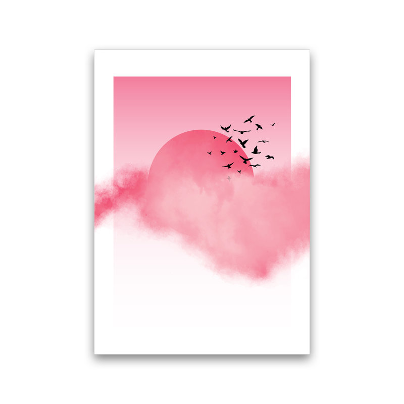 Pink Sunshine - Wrapped Canvas Print, No Framed, 84.01cm H x 59.4cm W x 1cm D