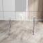 Console moderne: acier inoxydable robuste et surface en verre transparent