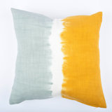Tie Dye Ikat Cotton Throw Pillow