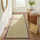 Auckland Striped Sisal Beige/Purple Area Rug