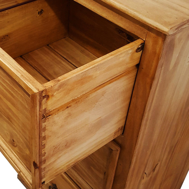 Deronna 3 -Drawer Solid Wood File Cabinet