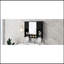 Armoire de rangement murale sophistiquée de 35 po x 28 po, armoire de salle de bain avec miroir, armoire à pharmacie avec porte-serviettes