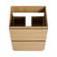 Meuble-lavabo de salle de bain autoportant 24 po 24 po à double tiroir en bois d'ingénierie d'aspect américain