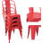 Metal Indoor-Outdoor Chairs Distressed Style Kitchen Dining Chairs Stackable Side Chairs With Back Set Of 4-563561061