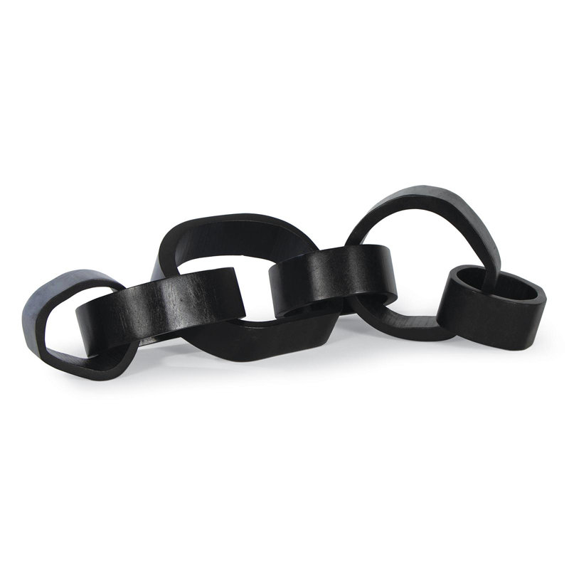 Wooden Links Centerpiece, Black