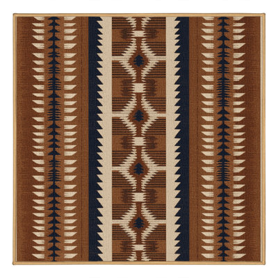 Washable Arrowhead Geometry Southwestern Area Rug