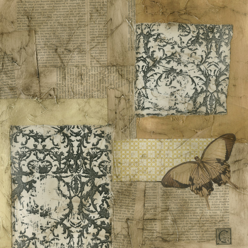 Vintage Assemblage II by J. Holland - Wrapped Canvas Art Prints, 30cm H x 30cm W x 3.8cm D