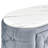 1pc Nightstand Upholstery Fabric Marble Top Two Storage Drawers Wooden Bedroom Furniture Oval -665172581