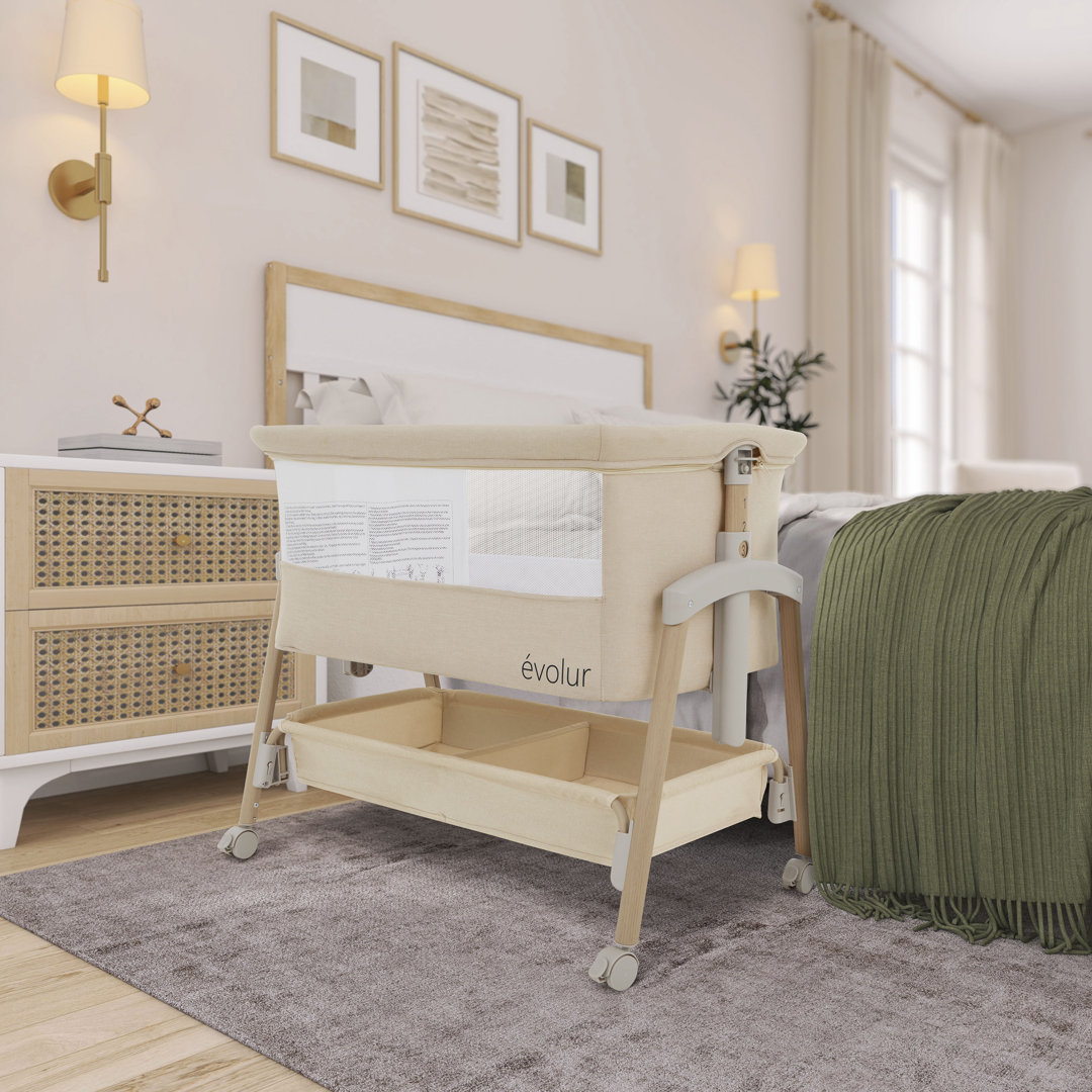 Evolur Lullaby Portable Bassinet With Wheels Evolur 