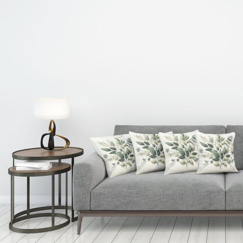 Fabric Reversible Throw Pillow, 20"H x 20"W