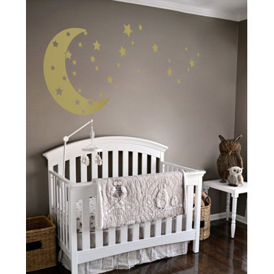 Adhésif décoratif lune et étoiles