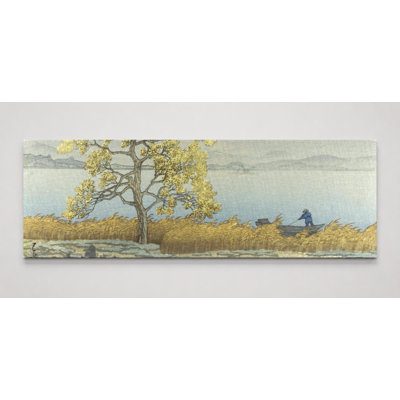 Automne au lac Biwa - Art mural sur toile panoramique
