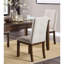 Ensemble de salle à manger 6 pièces cerise foncée avec tiroirs fonctionnels - table, banc, revêtement en chenille pour 4 chaises