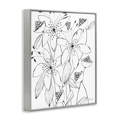 Giclée encadrée Open Blooms, design par Krinlox