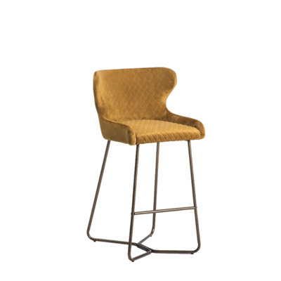 Falls Upholstered and Velvet Bar Stool