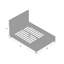 Lit plateforme tapissier capitonné à profil bas avec rangement Aiydan-1723322324-1723322325