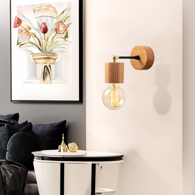 Wood Armed Sconce