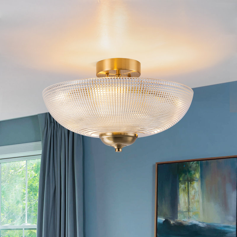 Plafonnier semi-encastré Mid-Century
