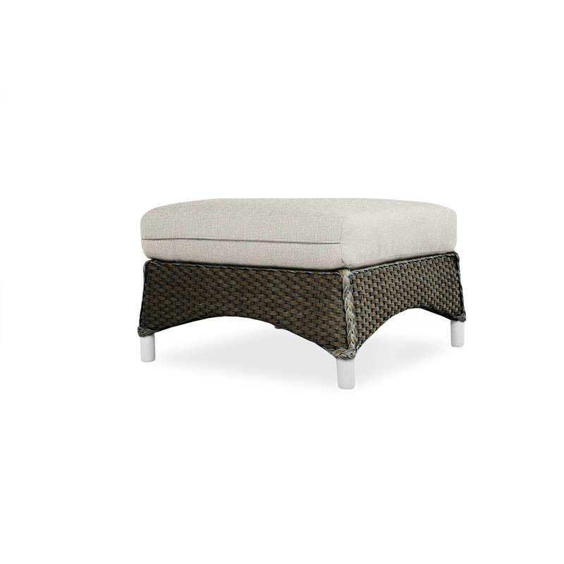 Mandalay Outdoor Ottoman, Loveboat Mint, Mink