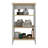 Linen Cabinet Jenne, Four Open Shelves-1480677388